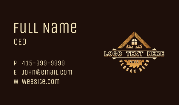 Lumber Saw Workshop Business Card Design Image Preview