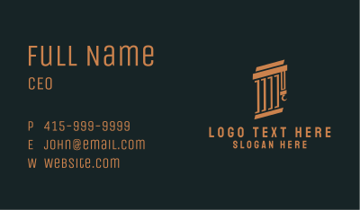 Contractor Column  Business Card