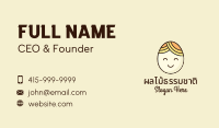 Smiling Happy Egg Head Business Card Image Preview