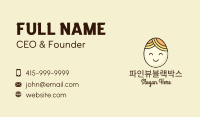 Smiling Happy Egg Head Business Card Image Preview