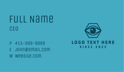 Eye Surveillance Camera Business Card Image Preview