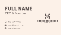 Builder Construction Architect Letter H Business Card Image Preview