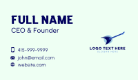 Blue Electric Guitar Business Card Preview