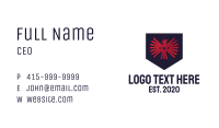 Red Eagle Shield Business Card Image Preview
