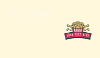 Fun Popcorn Bistro  Business Card Image Preview