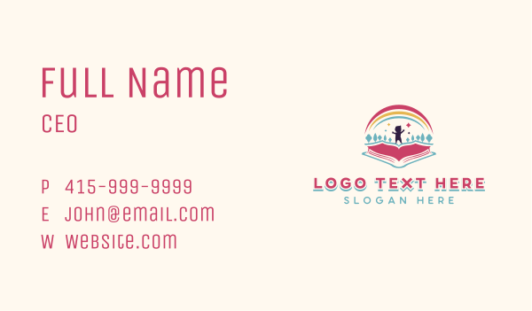 Kid Daycare Education Business Card Design Image Preview