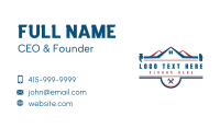 Builder Hammer Tools Business Card Design