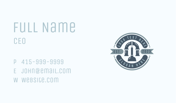 Plunger Pipe Plumbing Business Card Design Image Preview