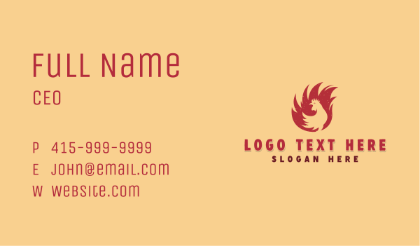 Chicken Rotisserie BBQ Business Card Design Image Preview