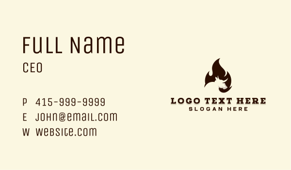Fire Grill Steakhouse  Business Card Design Image Preview