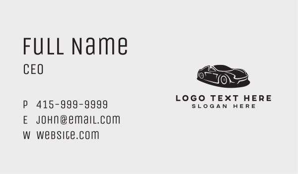 Speed Car Racing Business Card Design Image Preview
