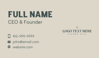 Premium Business Wordmark Business Card Design