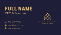Gold Crown Luxury Business Card Image Preview