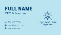 Nautical Steering Wheel  Business Card Design