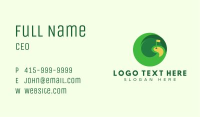 Circle Golf Course Business Card