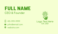 Green Flower Cafe Business Card Image Preview