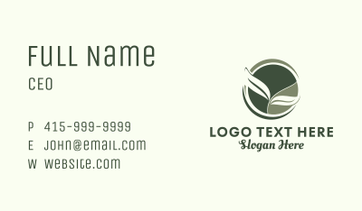 Botanical Plant Seedling Business Card Image Preview