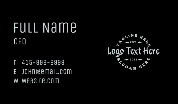 Urban Clothing Wordmark Business Card Design Image Preview
