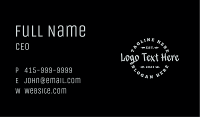 Urban Clothing Wordmark Business Card Image Preview