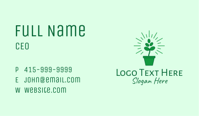 Green Coffee Bean Plant Business Card Image Preview