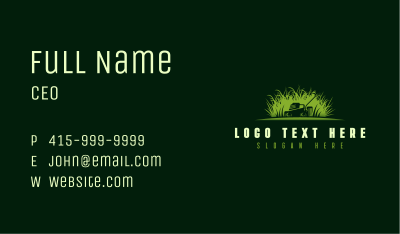 Lawn Yard Maintenance Business Card Image Preview