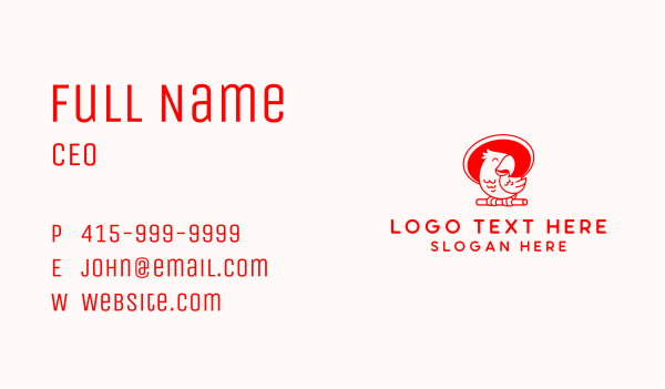 Parrot Pet Hat Business Card Design Image Preview