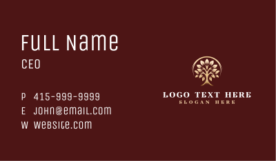 Luxury Tree Living Business Card Image Preview
