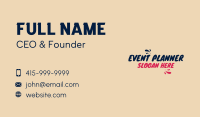 Cute Brush Paint Wordmark Business Card Image Preview