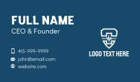White Lifeline Shield  Business Card Image Preview