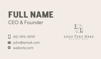 Generic Business Brand Letter Business Card Image Preview