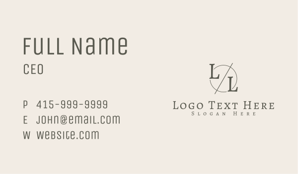 Generic Business Brand Letter Business Card Design Image Preview
