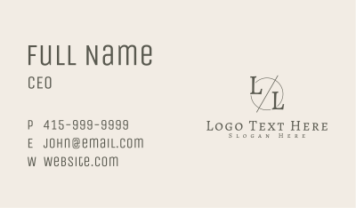 Generic Business Brand Letter Business Card Image Preview