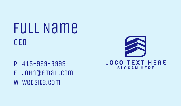 Blue Property Housing  Business Card Design Image Preview