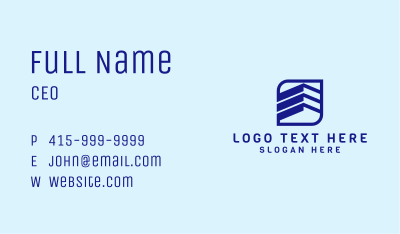 Blue Property Housing  Business Card Image Preview