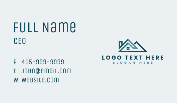 Home Roofing Builder Business Card Design Image Preview
