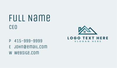 Home Roofing Builder Business Card Image Preview