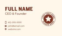 Western Sheriff Badge Business Card Image Preview