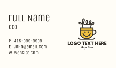 Light Bulb Cup Business Card Image Preview