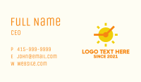 Solar Sun Clock Business Card Image Preview