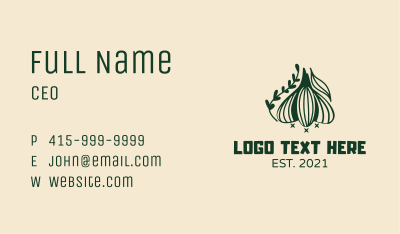 Garlic Cooking Ingredient Business Card Image Preview