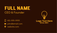 Construction Site Bulb Business Card Image Preview