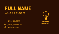 Construction Site Bulb Business Card Image Preview