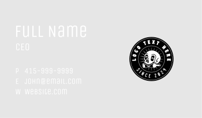 Skull Pub Liquor Business Card Image Preview