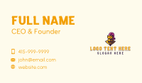Knight Helmet Mascot Business Card Image Preview