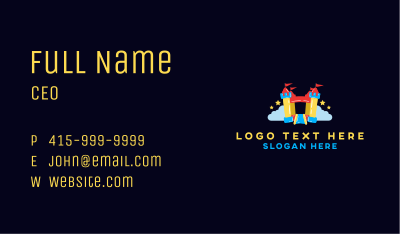 Inflatable Bounce Castle Business Card Image Preview