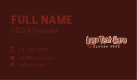 Bloody Brush Wordmark Business Card Image Preview