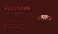 Bloody Brush Wordmark Business Card Image Preview