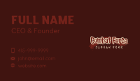 Bloody Brush Wordmark Business Card Image Preview