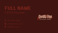 Bloody Brush Wordmark Business Card Image Preview