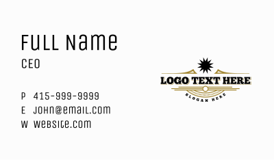 Western Cowboy Badge Business Card Image Preview